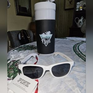 PINK Water Bottle and Sunglasses Set NEW